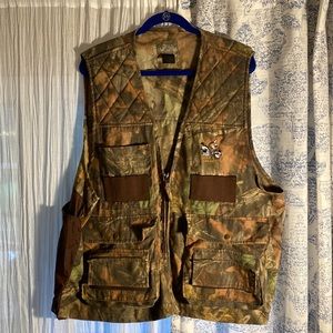 Quails Unlimited Camo Dove, Quail, Pheasant Hunting Vest XL